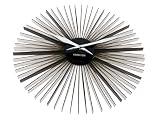 Karlsson Wall Clock Daisy Acrylic Black