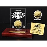 Super Bowl 44 24KT Gold Flip Etched Acrylic