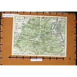 地図の 1907 年のパリフランスの計画 Foret フォンテンブロー Arbonne