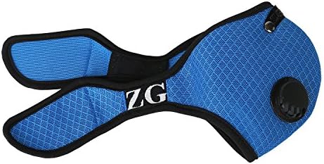 ZG Mask Active Carbon Filters Anti-dust Mesh Half Face Mask (Sapphire Blue, XL)