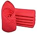 Sinland Microfiber Waffle Weave Dish Cloths Dishcloths Washcloths Facial Cloths Pack of 6 Amaranth13 Inch X 13 Inch