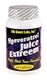 Life Smart Labs Resveratrol Juice Extreem TM 1 Month 60 pills HIGHLY POTENT Pure Resveratrol pills . Powerful antioxidant and cardiovascular aid, resveratrol juice extreme