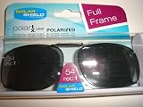 Solar Shield 54 Rec 1 Full Frame Gray Polarized Clip on Sunglasses