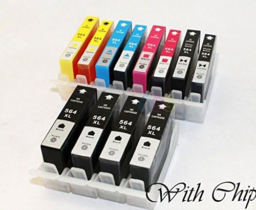 JCPINKTONER(TM) 12pk 564XL FOR HP Photosmart All-in-One AIO 7510 7515 7520 7525 C5388 C6383