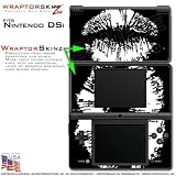 Nintendo DSi Skin Big Kiss White on Black WraptorSkinz Skins (DSi NOT INCLU ....