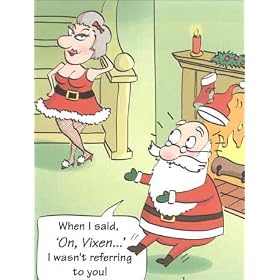 Paper Magic Holiday Spice Christmas Cards - Santa and Vixen - Set of 18