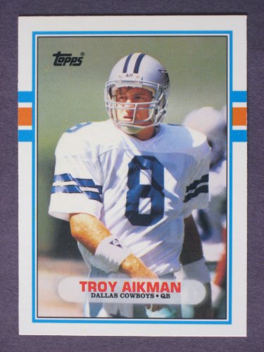 1989 Topps Traded Football TROY AIKMAN, RC 