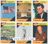 2009 Topps Heritage Baseball News Flashbacks Complete Mint 10 Card Insert Set. Highlights 10 Bigs News Events From 1960: The Civil Rights Act of 1960, Aswan High Dam, Bathyscape Trieste, Weather Satellite Tiros 1, 50 Star Flag, Presidential Debate, Marshall Space Flight Center, USS Seadragon, John F. Kennedy and the Polaris Missile.