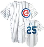 Derek Lee Jersey - Chicago Cubs #25 Derek Lee Replica Home Jersey