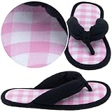 Black Thong Slippers for Women