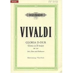 Gloria D-Dur RV 589: f�r Soli, Chor und Orchester / Klavierauszug