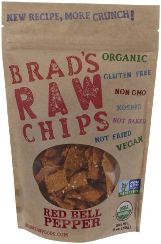 Brad's Organic Raw Chips, Red Bell Pepper, 3 Ounce