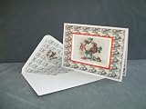 Personalised Greetings Card High Quality - Flowers -  Vase of Geraniums