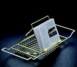Taymor 12" Inch Bathroom & Shower Bath Jumbo Reading Book Bath Tub Caddy Chrome Plated Steel