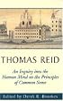 Thomas Reid: An Inquiry into the Human Mind on the Principles of Common Sense (Reid, Thomas, Selections.)