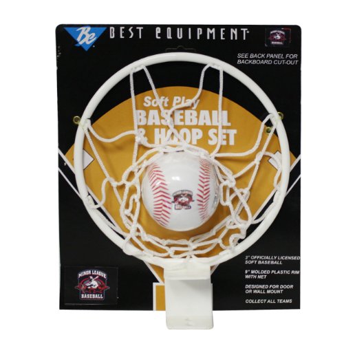 Best Equipment 0288H Soft Play Baseball & Hoop Set - Potomac Cannons