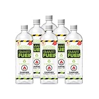 SMARTFUEL Pourable Liquid Bio-Ethanol Fuel for Ventless Fireplaces : 1/2 Case