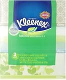Kleenex Lotion Facial Tissue, 120 Count, (3 Pack)