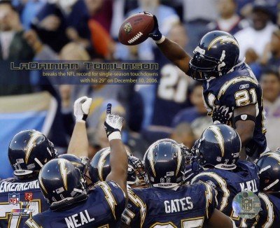 LaDainian Tomlinson San Diego Chargers 8x10 Photo (NFL Record Single Season TD's)