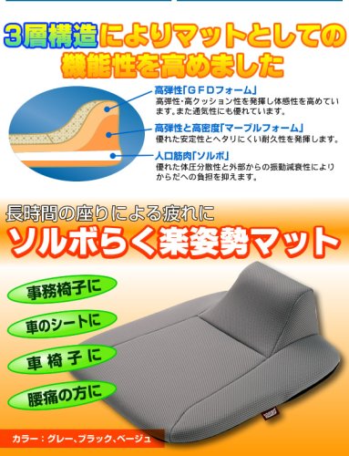 Cover image : ソルボらく楽姿勢マット グレー
