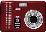 Rollei Compactline 130 Digitalkamera (10 Megapixel, 3-fach opt. Zoom, 6,4 cm (2,5 Zoll) Display) rot