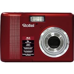 Rollei Compactline 130 Digitalkamera (10 Megapixel, 3-fach opt. Zoom, 6,4 cm (2,5 Zoll) Display) rot