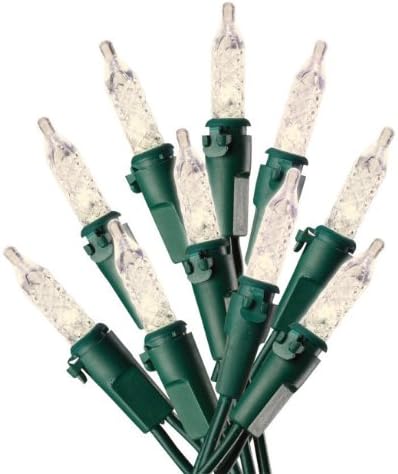 Celebrations Led Light Set 50 Lights Warm White M5 14' Indoor/Outdoor Use Green Cord