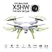 GoolRC X5HW Wifi FPV Drone with HD Camera Live Video Altitude Hold Function RC Quadcopter (White)