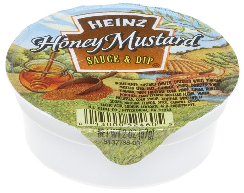 Heinz Honey Mustard Sauce, 1-Ounce Dipping Cups (Pack of 100) by Honey