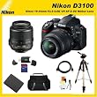 Nikon D3100 14.2MP Digital SLR Camera with Sports Package with Nikon 18-55mm VR Lens & SSE 16GB Starters Kit including extra ENEL-14 (ENEL14) Battery, HDMi Cable, and much more...