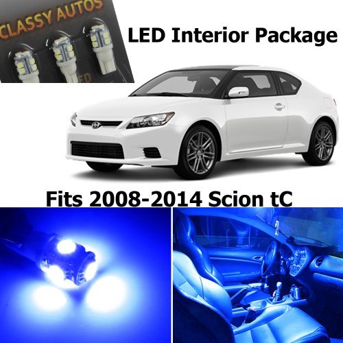 Classy Autos Scion tC BLUE Interior LED Package (7 Pieces)