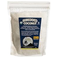 Aloha Nu Certified Organic Kosher Shredded Coconut, 16-Ounce Bags (Pack of 3)