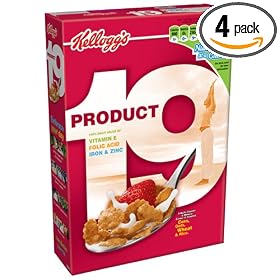 Kellogg's Product 19 Cereal, 12-Ounce Boxes (Pack of 4)