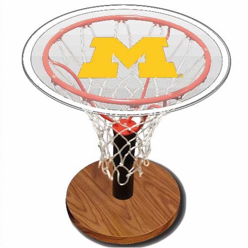 Michigan Wolverines NCAA Basketball Sports Table