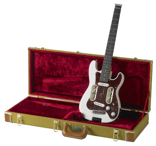 Traveler Guitar Escape EG2 WHT HSC-TWD Electric Guitar White with Tortoise Shell Pick Guard and Tweed Case
