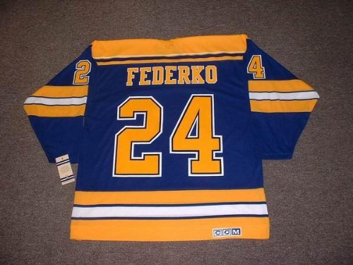 Buy BERNIE FEDERKO St. Louis Blues 1980 CCM Vintage Throwback Away NHL Hockey Jersey
