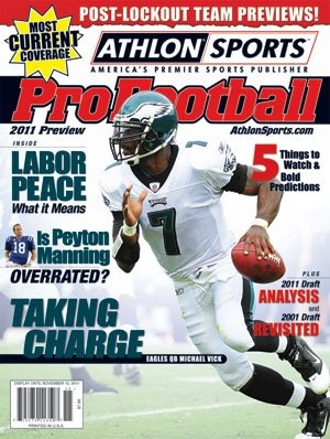 2011 Athlon Sports NFL Pro Football Magazine Preview- Philadelphia Eagles Cover