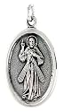 Sterling Silver Resurrection of Jesus Medal 15/16" X 5/8" (24 mm X 16 mm).