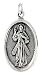 Sterling Silver Resurrection of Jesus Medal Pendant 15/16" X 5/8" (24 mm X 16 mm).
