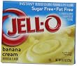Jell-O Sugar-Free Instant Pudding & Pie Filling, Banana Cream, 0.9-Ounce Boxes (Pack of 24)