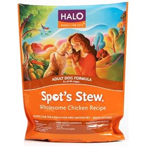 Halo Spot\’s Stew Natural Dry Dog Food, Adult Dog, Wholesome Chicken Recipe, 30-Pound Bag