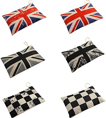 Culon 300g Bamboo Charcoal Bags, Natural Deodorizer Air Freshener-Linen Bag with Convenient Rope for Hanging, Pack of 6