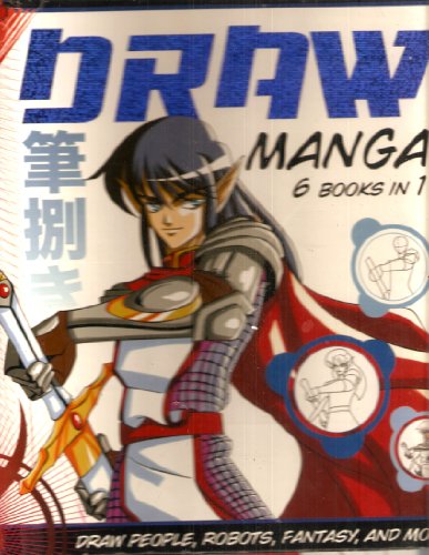 Draw Manga 6 Books in 1 : Characters- Shonen - Shojo - Action - Robots - Fantasy