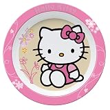 Produkt-Bild: Pos 71016 Melamin Teller Hello Kitty mit gepr&auml;gtem Rand