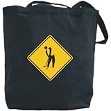 Canvas Tote Bag Black  Sign Golf  Sports