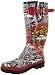 ED HARDY Christian Audigier Crystal Rock Rainie Womens Rubber Rain Boots Shoes Wellies Galoshes