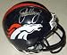 John Elway signed Denver Broncos Mini Helmet- Elway Hologram