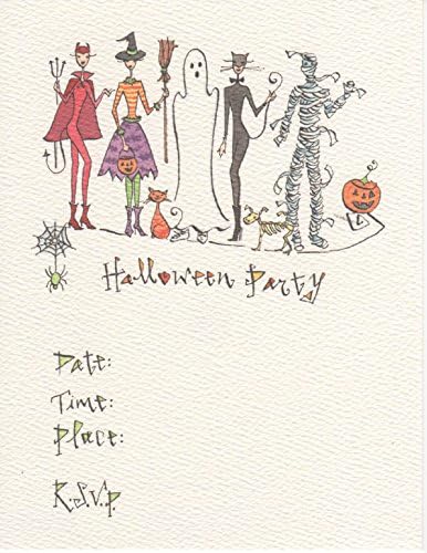 Lulu Halloween Party Invitations with Ghoulish Guests