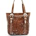 Ameican West Everyday Cowgirl Collection Zip Top Tote in antique brown leather