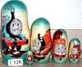 Russian Nesting Doll Thomas the Tank 5 Pc / 7 in #7.126r